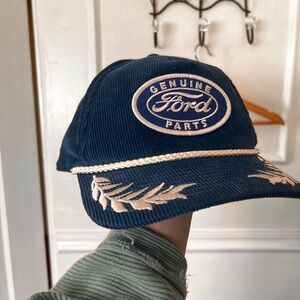 Ford Genuine Parts Blue Cap with Cream Embroidery
